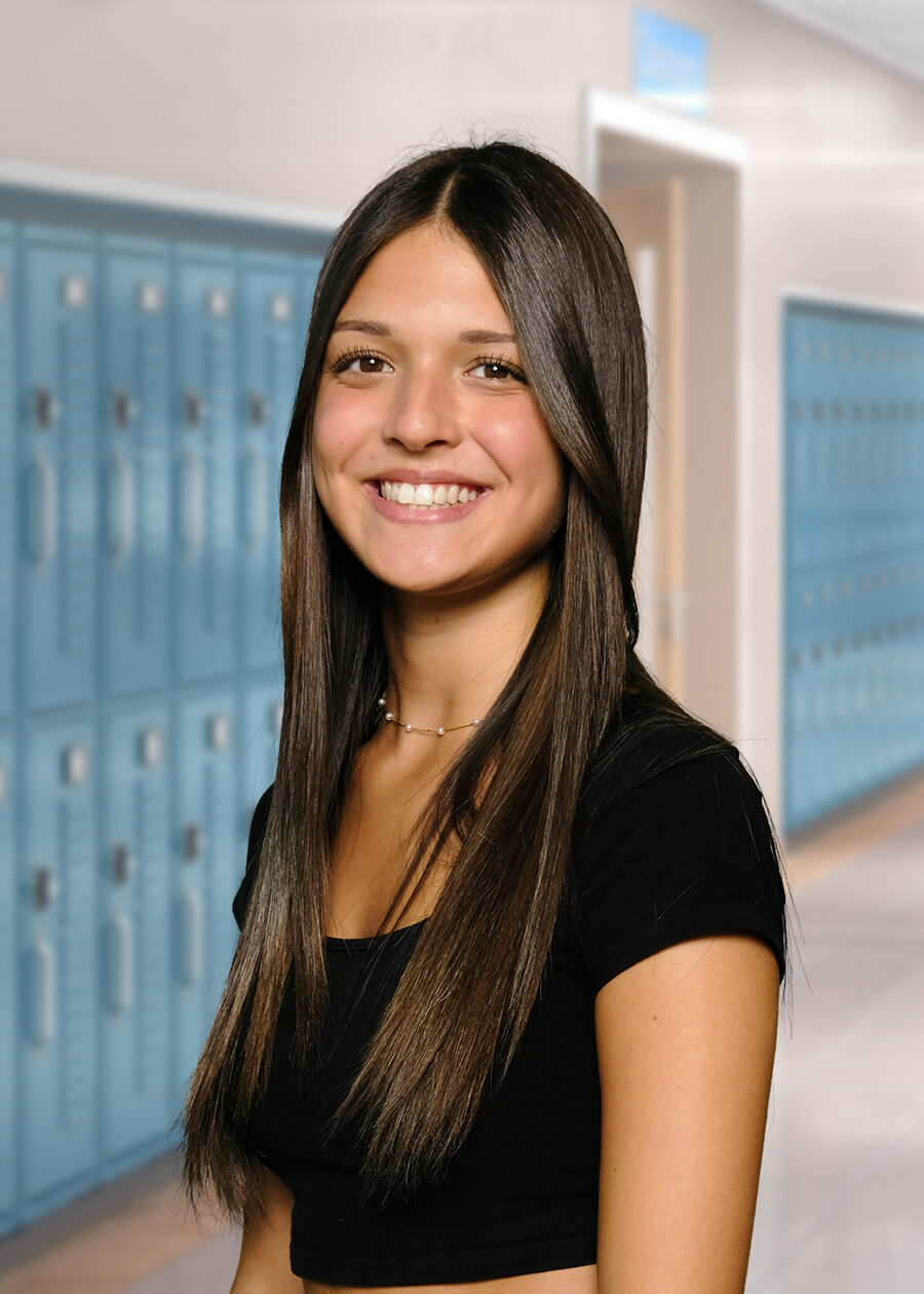 High School Photo on a School Life Background