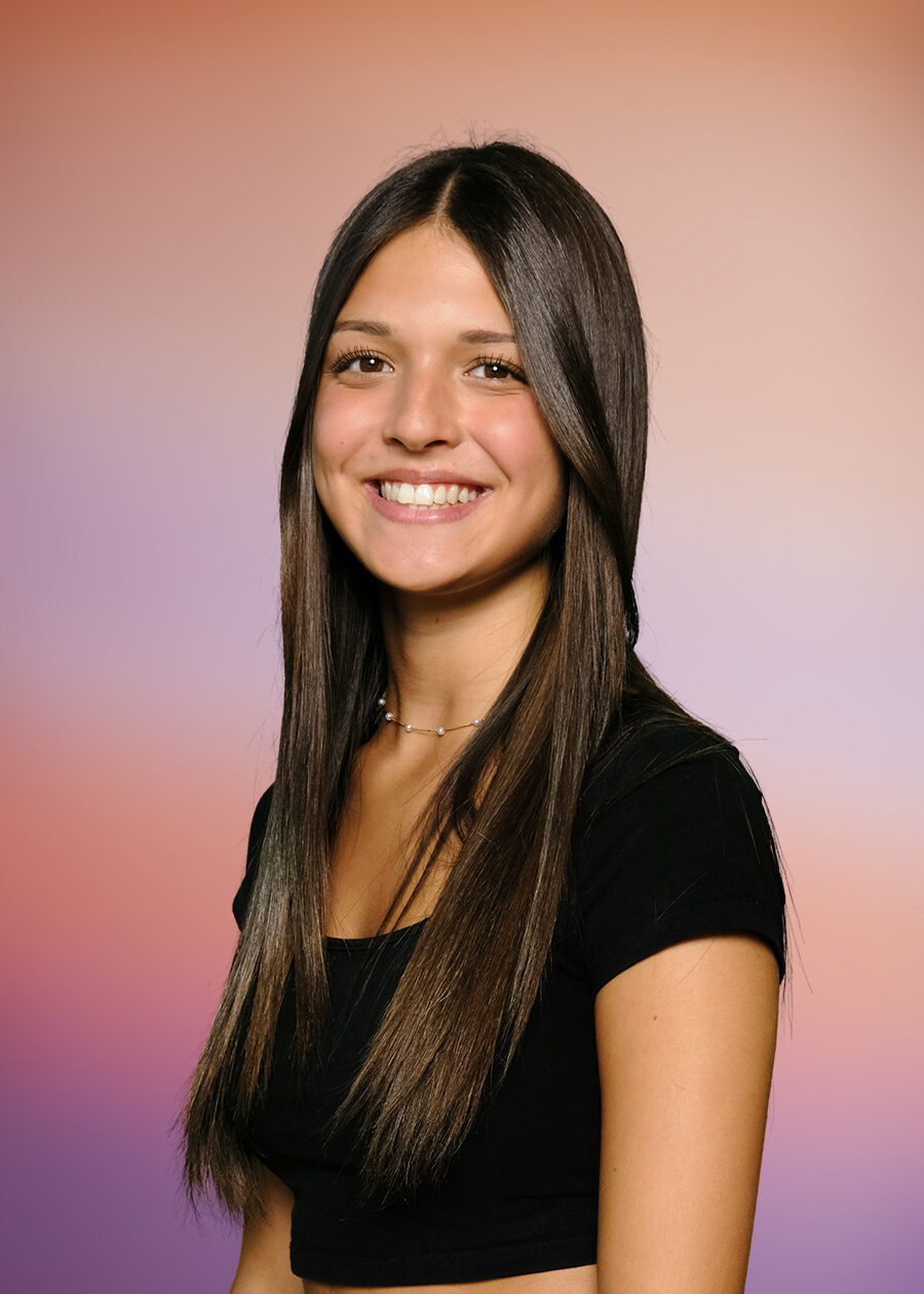 High School Photo on a traditional gradient Background