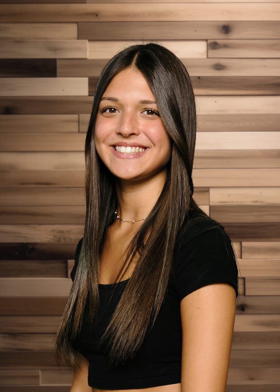 High School Photo on a textured wood Background