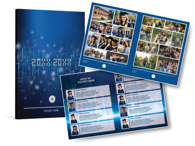 Images of Studio Laurea's high school Music theme Yearbook